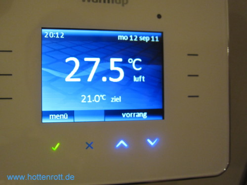 Raumtemperaturregler mit TouchScreenDisplay 